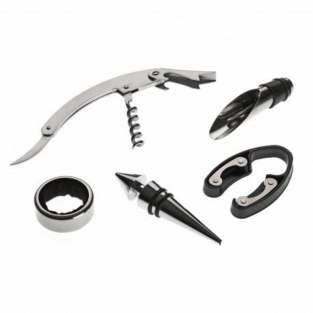CONJUNTO GARRAFA 5 UTENSÍLIOS GRAN RISERVA
