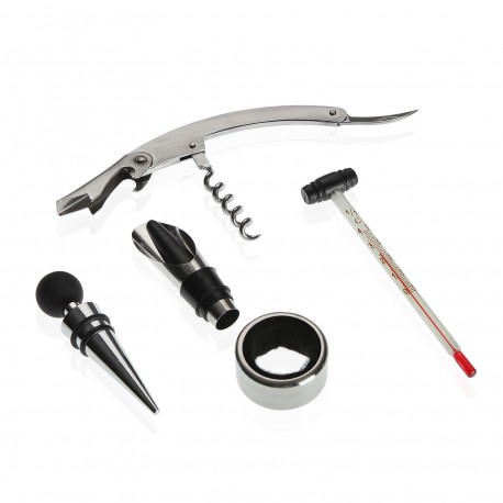 CONJUNTO VINHO 5 ACESSÓRIOS