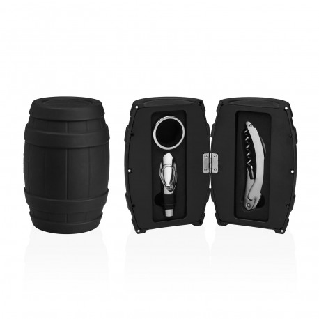 CONJUNTO VINHO BARRIL 3 ACESSÓRIOS
