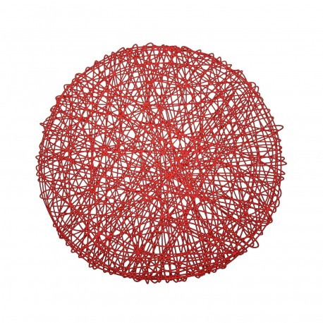 INDIVIDUAL REDONDO VERMELHO