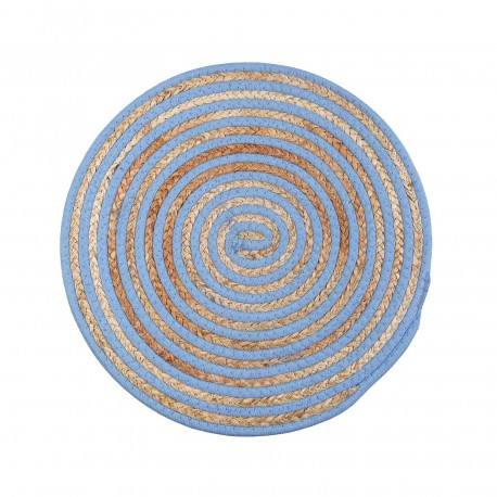 INDIVIDUAL REDONDO AZUL