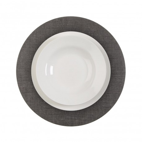 INDIVIDUAL REDONDO CINZA