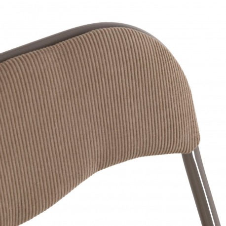 CADEIRA DOBRÁVEL LIRA CORDUROY BEGE