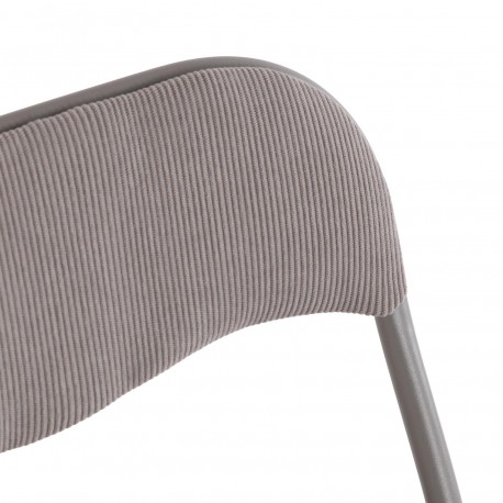 CADEIRA DOBRÁVEL LIRA CORDUROY CINZA