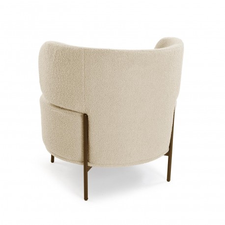 POLTRONA ERIE DE BORREGUITO BRANCO