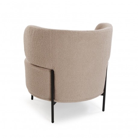 POLTRONA ERIE DE BORREGUITO BEGE
