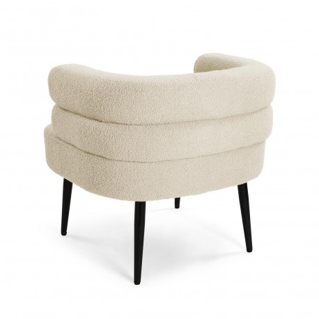 POLTRONA NEMI DE BORREGUITO BRANCO