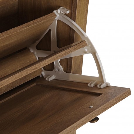 SAPATEIRA 3 GAVETAS COM RATTAN