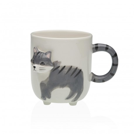 MUG GATO EM RELEVO