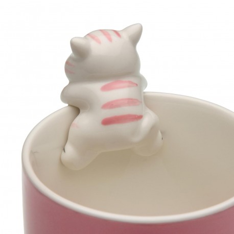 MUG GATO ROSA MUG GATO ROSA
