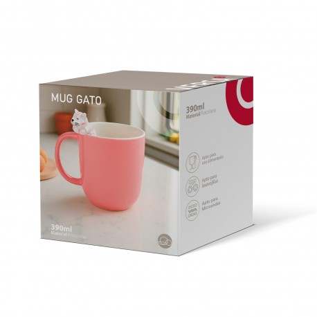 MUG GATO ROSA MUG GATO ROSA