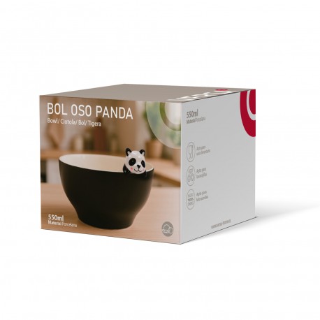 TIGELA URSO PANDA PRETO TIGELA URSO PANDA PRETO