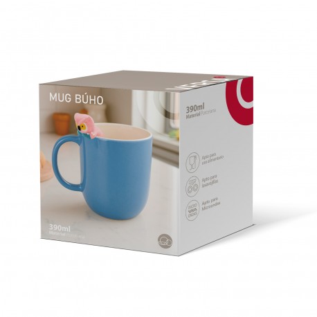 MUG CORUJA AZUL