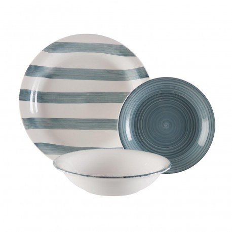 SERVIÇO 18 PRATOS LIGIA AZUL