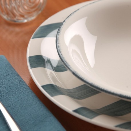 SERVIÇO 18 PRATOS LIGIA AZUL