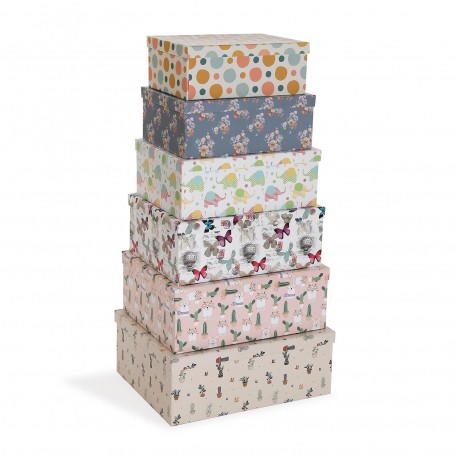 SET 6 CAJAS DECORADAS