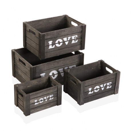CAJA DE MADERA LOVE XL
