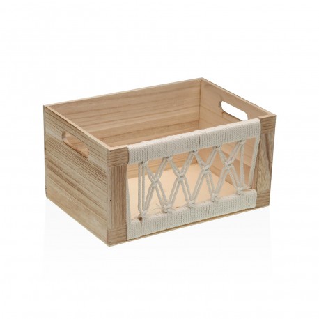 CONJUNTO 3 CAIXAS MACRAMÉ