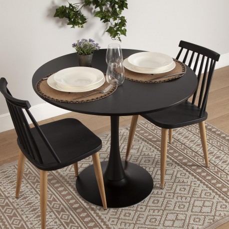 MESA PRETA MEERA 100 CM MESA PRETA MEERA 100 CM