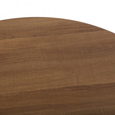 MESA PRETA E MADEIRA MEERA 100 CM MESA PRETA E MADEIRA MEERA 100 CM