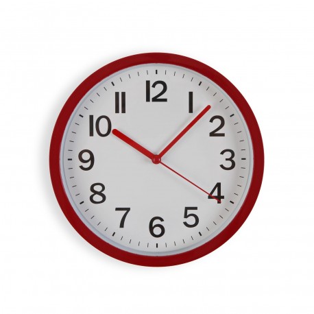 RELÓGIO DE PAREDE VERMELHO 22CM