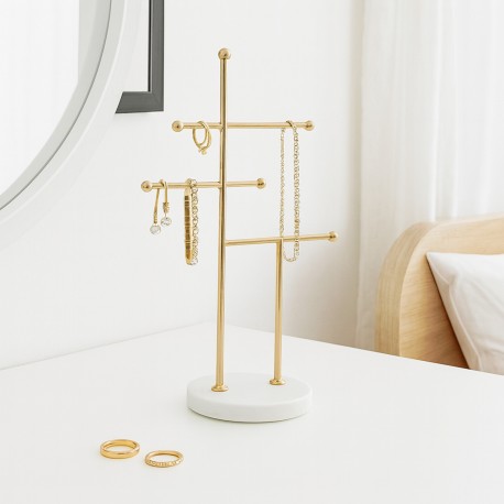 JOALHEIRO METÁLICO DOURADO 3 NÍVEIS BASE