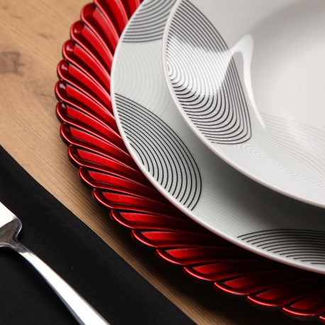 BASE DE PRATO VERMELHO