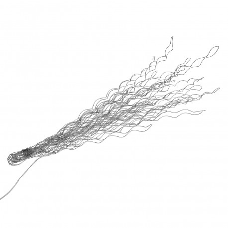 RAMO LED PRATEADO 80CM