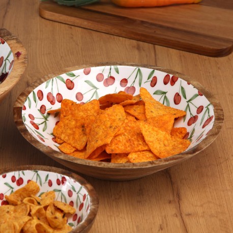 TIGELA GRANDE ESMALTADA CHERRIES