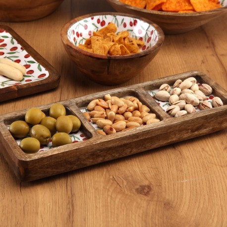 TRAVESSA TRÊS COMPARTIMENTOS CHERRIES