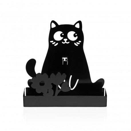 SUPORTE ESPIRAL ANTIMOSQUITOS GATO MISU PRETO