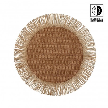 INDIVIDUAL REVERSÍVEL CASTANHO