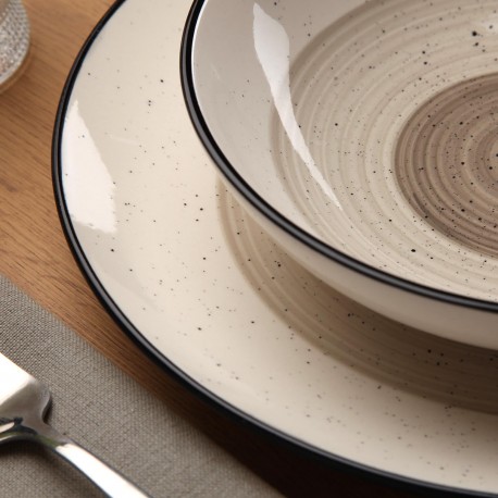 SERVIÇO 18 PEÇAS MORGAN CINZA