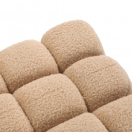 PUFE QUADRADO BORREGUITO BEGE HARNETT