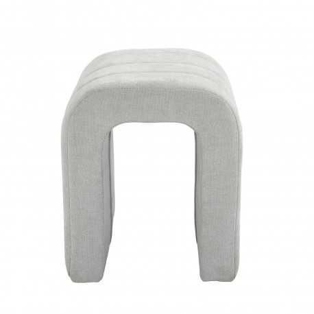 BANCO ESTOFADO CINZA CLARO