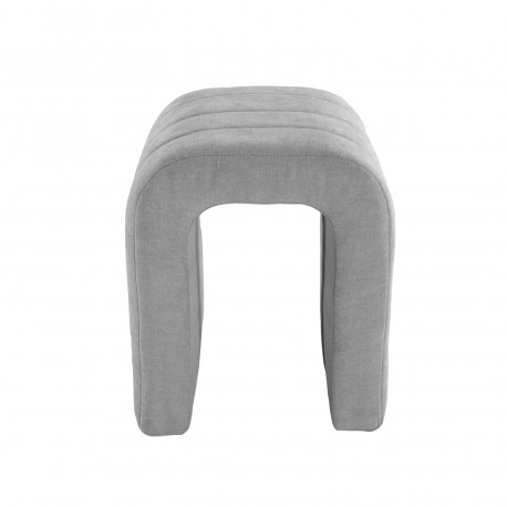 BANCO ESTOFADO CINZA ESCURO