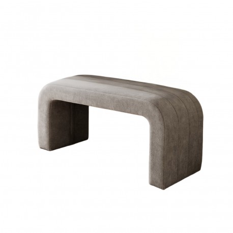 BANCO ESTOFADO CINZA ESCURO