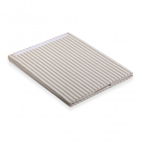 CESTO ROUPA DOBRÁVEL RISCAS CINZA