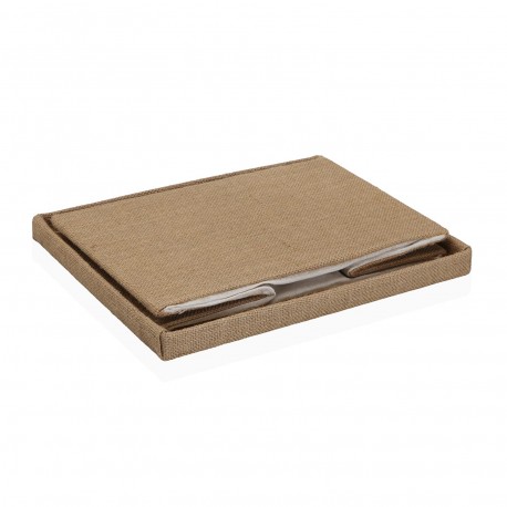 CESTA COM TAMPA RETANGULAR JUTA