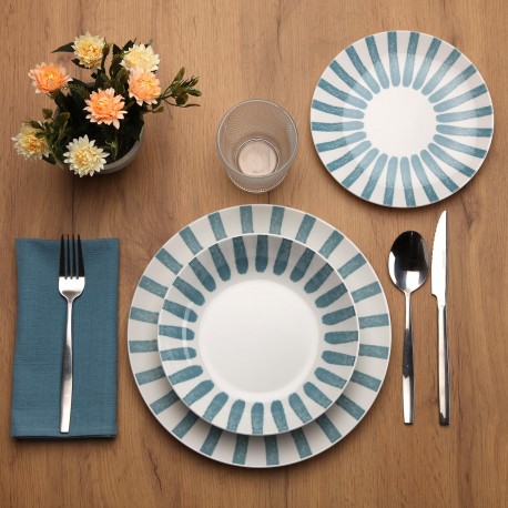 SERVIÇO 18 PEÇAS JUNGLE AZUL