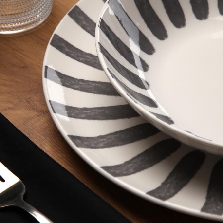 SERVIÇO 18 PEÇAS JUNGLE CINZA