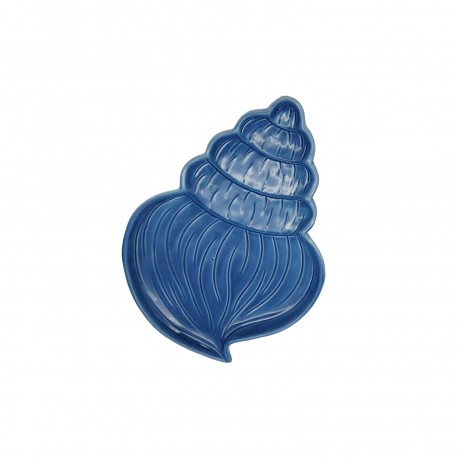 FIGURA CERÂMICA CONCHA AZUL