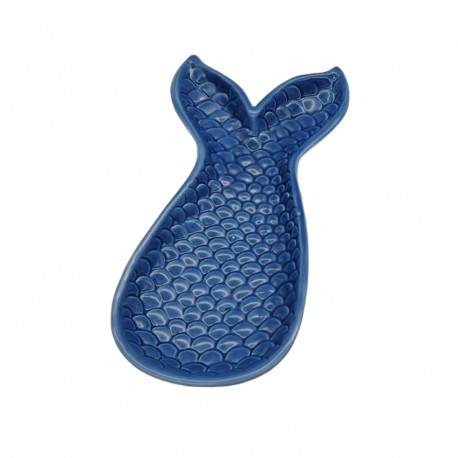FIGURA CERÂMICA PEIXE AZUL