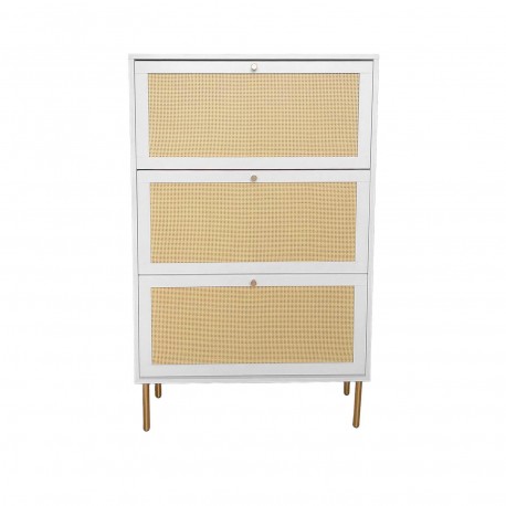 SAPATEIRA 3 GAVETAS RATTAN