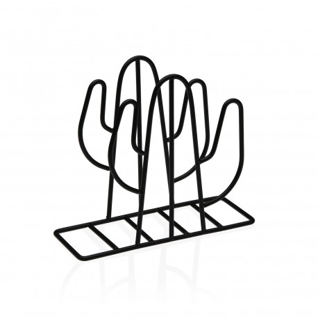 PORTA-GUARDANAPO CACTO PRETO