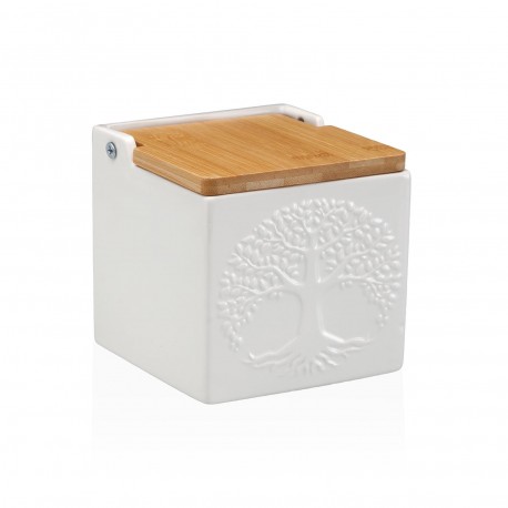 SALEIRO QUADRADO BRANCO ÁRVORE