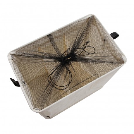 CESTO DE ROUPA BEGE C/ 3 COMPARTIMENTOS