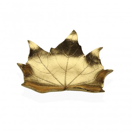 CENTRO DE MESA FOLHA DOURADA