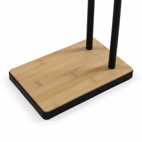 TOALHEIRO DUPLO BAMBU PRETO