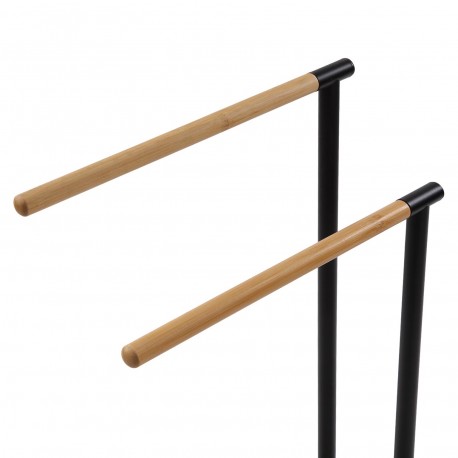 TOALHEIRO DUPLO BAMBU PRETO